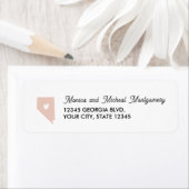 NEVADA Staat Karte mit Herz - JEDE FARBE (Insitu)