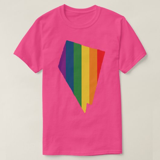 Nevada Staat Rainbow T-Shirt (Design vorne)