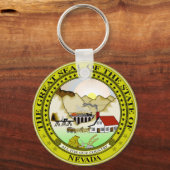 Nevada Staat Siegel Schlüsselanhänger (Vorderseite)