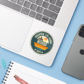 Nevada Staat - Silberner Staat Souvenir Aufkleber (Laptop mit iPhone)