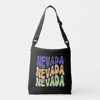 Nevada Staat USA Retro Design Crossbody Bags Tragetaschen Mit Langen Trägern