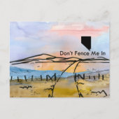 Nevada Staat zähmt mich nicht in einer sonnigen La Postkarte (Vorderseite)