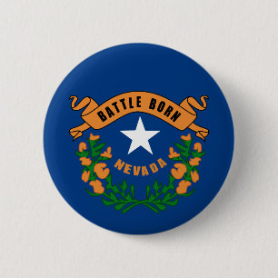 Nevada-Staats-Flagge Button