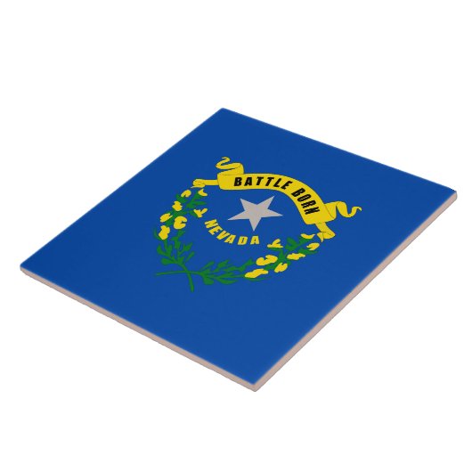 Nevada-Staats-Flagge Fliese (Seite)