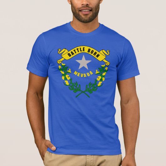 Nevada-Staats-Flagge T-Shirt (Vorderseite)