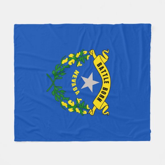 Nevada-Staats-Flaggen-Entwurf Fleecedecke (Vorderseite (Horizontal))