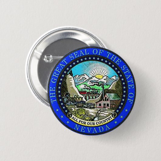 Nevada-Staats-Siegel Button (Vorne & Hinten)