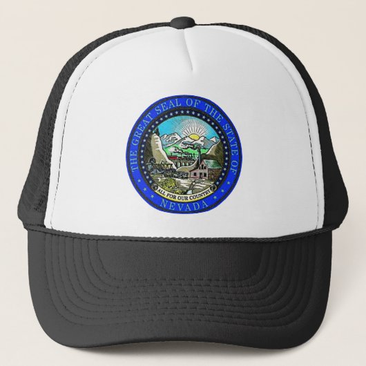 Nevada-Staats-Siegel Truckerkappe (Vorderseite)