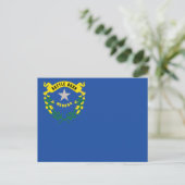 Nevada Staatsflagge Battle Born Postkarte (Stehend Vorderseite)