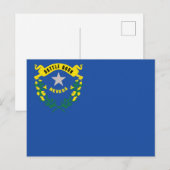 Nevada Staatsflagge Battle Born Postkarte (Vorne/Hinten)