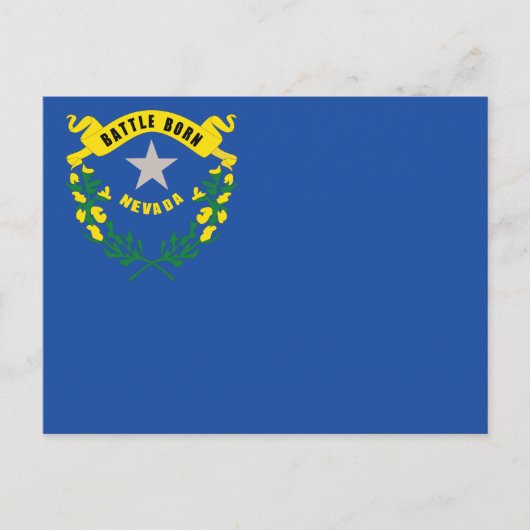Nevada Staatsflagge Battle Born Postkarte (Vorderseite)