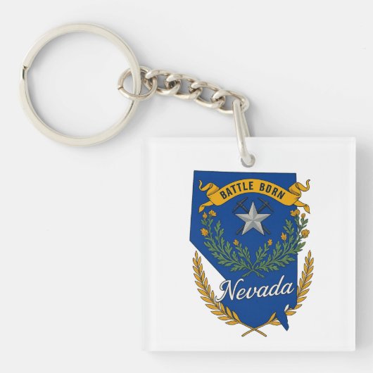 Nevada Staatsstolz Schlüsselanhänger (Vorderseite)