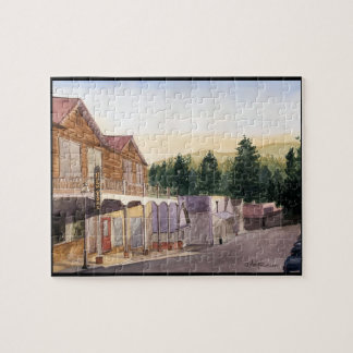 NEVADA-STADT, KALIFORNIEN, AQUARELL PUZZLE