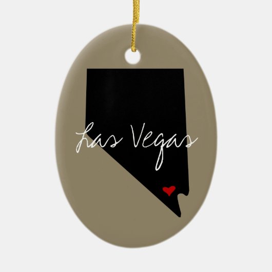 Nevada-Stadt Keramikornament (Vorne)