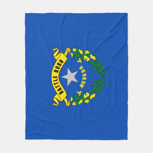 Nevada State Flag Design Fleecedecke (Vorderseite)