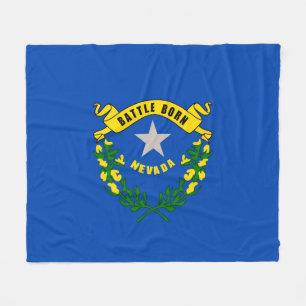 Nevada State Flag Design Fleecedecke