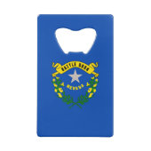 Nevada State Flag Design Geldbeutel Flaschenöffner (Rückseite)