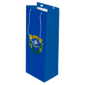 Nevada State Flag Design Geschenktüte Für Weinflaschen (Vorderseite Schrägansicht)