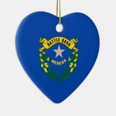 Nevada State Flag Design Keramik Ornament (Rechts)