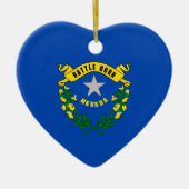 Nevada State Flag Design Keramik Ornament (Vorne)
