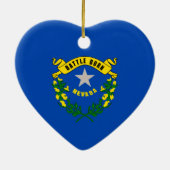 Nevada State Flag Design Keramik Ornament (Hinten)