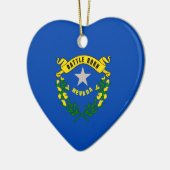 Nevada State Flag Design Keramik Ornament (Links)
