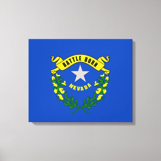 Nevada State Flag Design Leinwanddruck (Vorderseite)