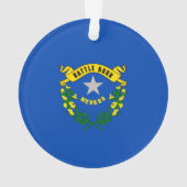 Nevada State Flag Design Ornament (Rückseite)