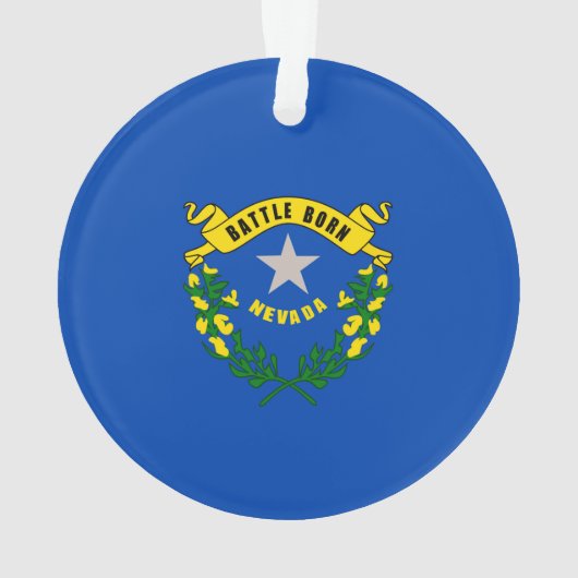 Nevada State Flag Design Ornament (Rückseite)