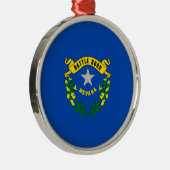 Nevada State Flag Design Ornament Aus Metall (Rechts)