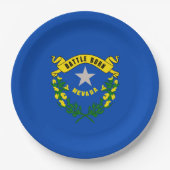 Nevada State Flag Design Pappteller (Vorderseite)