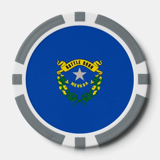 Nevada State Flag Design Pokerchips (Vorderseite)