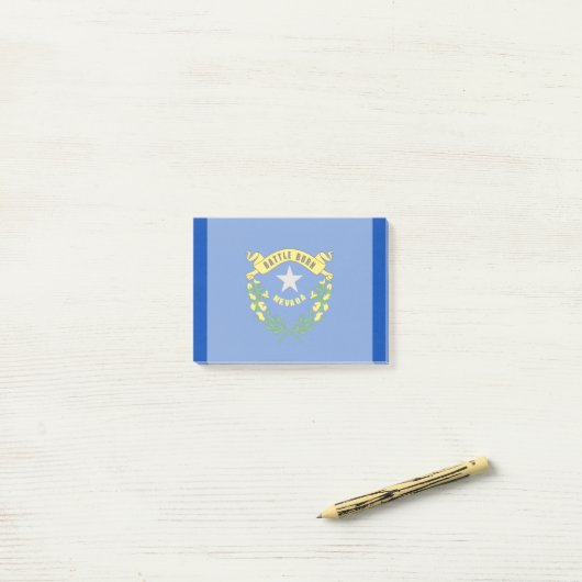 Nevada State Flag Design Post-it Klebezettel (Auf Schreibtisch)