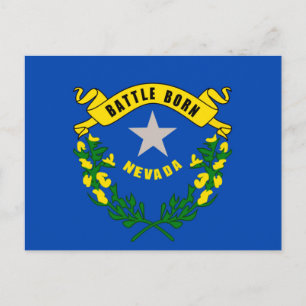 Nevada State Flag Design Postkarte