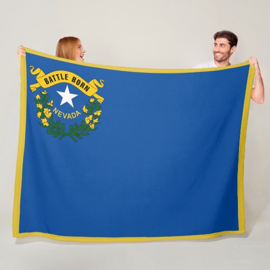 Nevada State Flag Print Patriotc Fleecedecke (Beispiel)