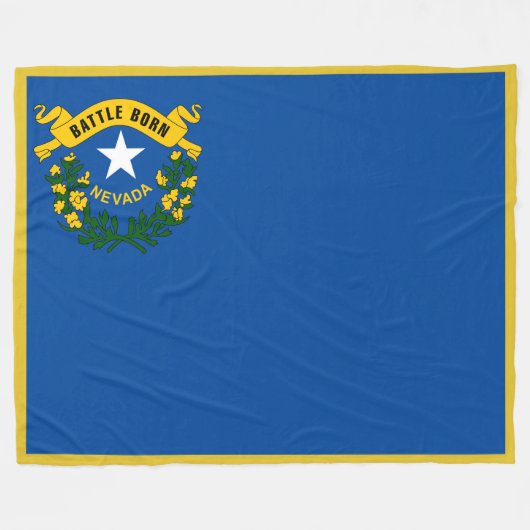 Nevada State Flag Print Patriotc Fleecedecke (Vorderseite (Horizontal))
