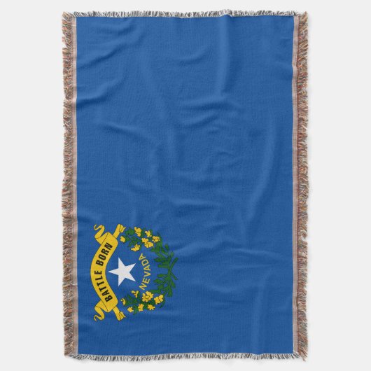 Nevada State Flag Print Patriotic Decke (Vorderseite Vertikal)