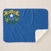 Nevada State Flag Print Patriotic Sherpadecke (Vorderseite (Horizontal))