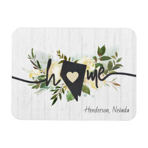Nevada State Personalisierte Heimatstadt Rustikale Magnet