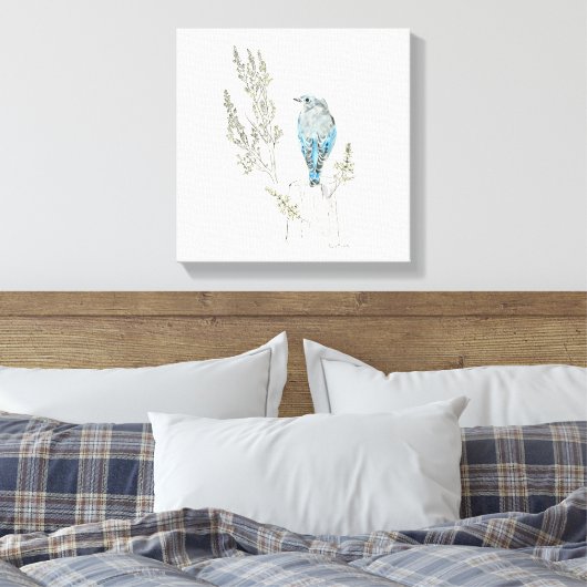 Nevada Stretched Canvas Print Leinwanddruck (Insitu (Schlafzimmer))