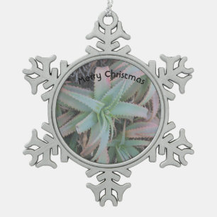 Nevada sukculi schneeflocken Zinn-Ornament