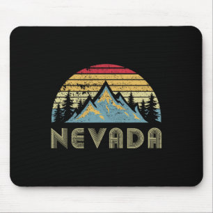 Nevada Tee - Retro Vintage Berge Natur Wandern Mousepad