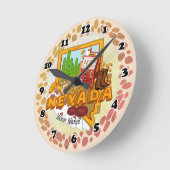 Nevada-Uhr Runde Wanduhr (Winkel)