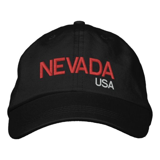 Nevada USA bestickter Hat Bestickte Baseballkappe (Vorderseite)
