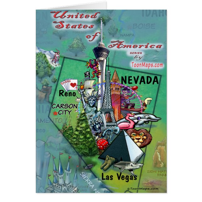 Nevada USA Card (Vorne)