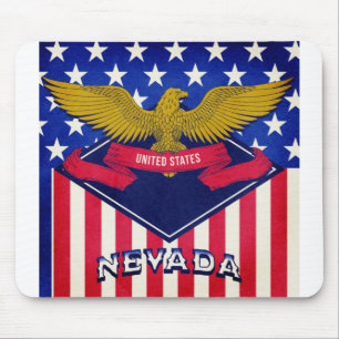 Nevada USA Flag Mousepad