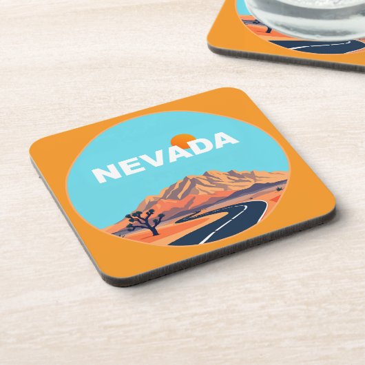 Nevada USA Getränkeuntersetzer (Linke Seite)