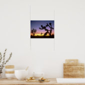 NEVADA. USA. Joshua-Bäume Yucca brevifolia) Poster (Küche)
