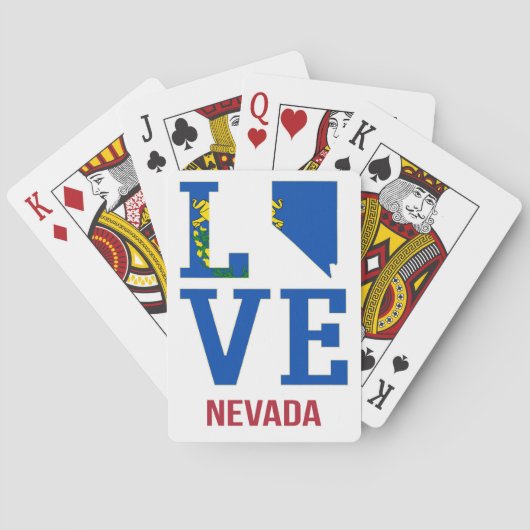Nevada USA Staat Liebe Spielkarten (Rückseite)