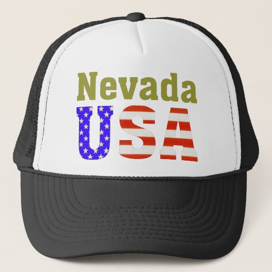 Nevada USA! Truckerkappe (Vorderseite)
